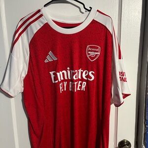 Saka Arsenal xxl Red and White Soccer Jersey